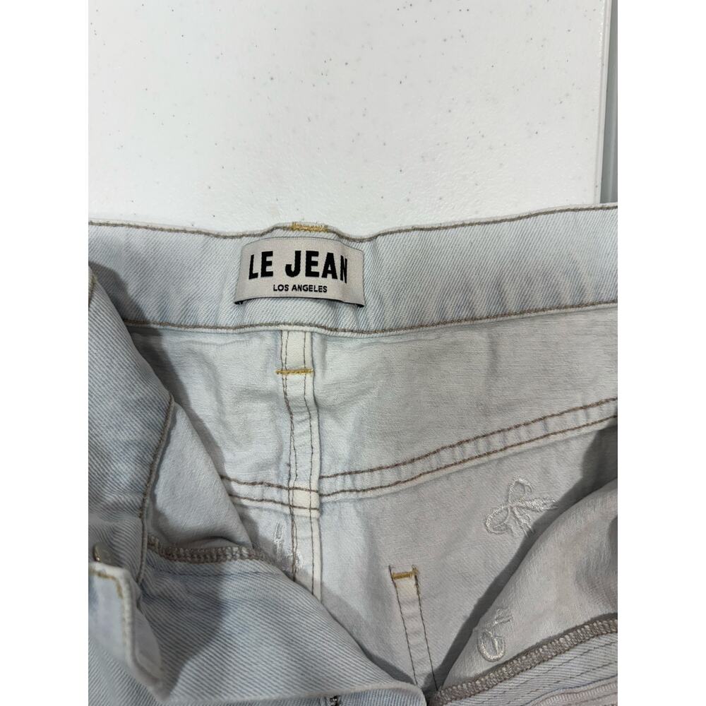 LE JEAN Bow Embroidered Column Jeans size 32 - Picture 4 of 9